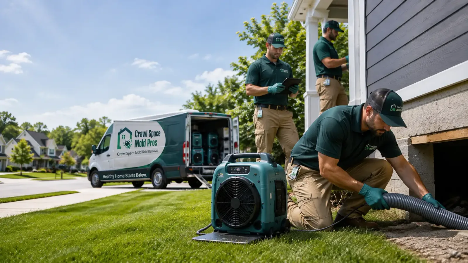 Crawl Space Mold Removal in Woodward, IA